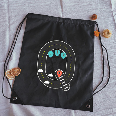 Ceļa zīmju burti Drukāt aukliņu soma āra fitnesa sporta somas komplekts kabatas jogas soma mugursoma grāmatu soma pielāgotas somas