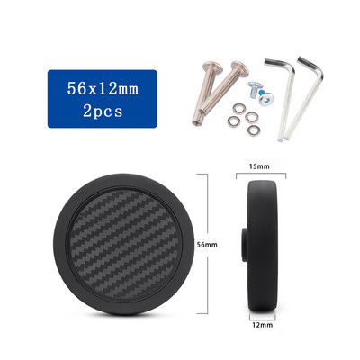 2 buc/set Roți pentru valiză Accesorii pentru bagaje Axe pentru roți de schimb Instrumente de reparație Deluxe Rotile Saci cu accesorii cu șuruburi