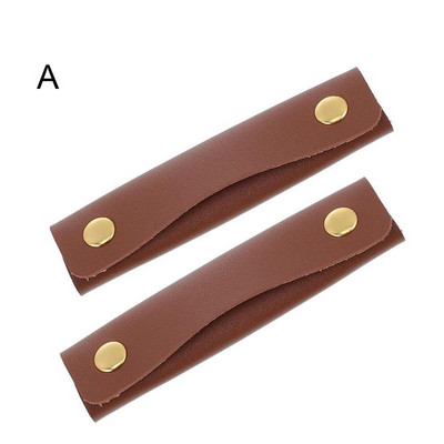 2 buc 10X12 cm Mâner pentru valiză din piele moale Mâner de protecție pentru bagaje înveliș din piele Anti-accident vascular cerebral Curea de umăr pentru cărucior