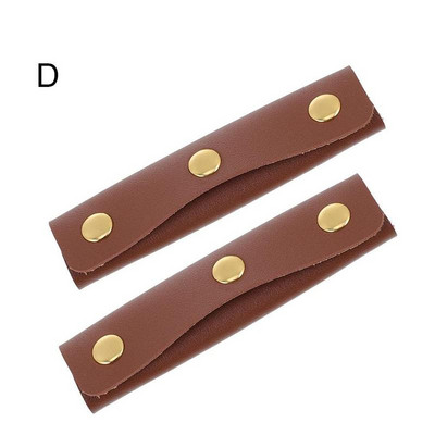 2 buc 10X12 cm Mâner pentru valiză din piele moale Mâner de protecție pentru bagaje înveliș din piele Anti-accident vascular cerebral Curea de umăr pentru cărucior