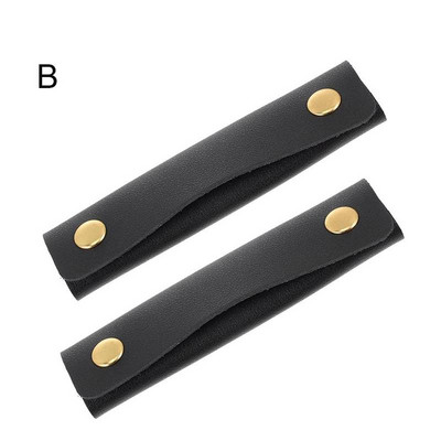 2 buc 10X12 cm Mâner pentru valiză din piele moale Mâner de protecție pentru bagaje înveliș din piele Anti-accident vascular cerebral Curea de umăr pentru cărucior