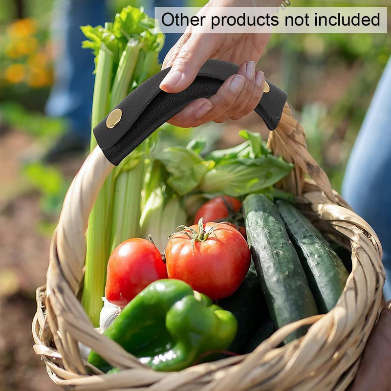 2 buc 10X12 cm Mâner pentru valiză din piele moale Mâner de protecție pentru bagaje înveliș din piele Anti-accident vascular cerebral Curea de umăr pentru cărucior