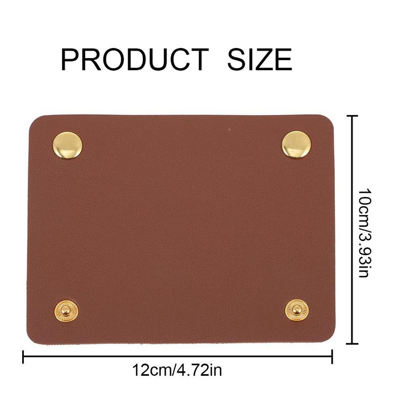 2 buc 10X12 cm Mâner pentru valiză din piele moale Mâner de protecție pentru bagaje înveliș din piele Anti-accident vascular cerebral Curea de umăr pentru cărucior