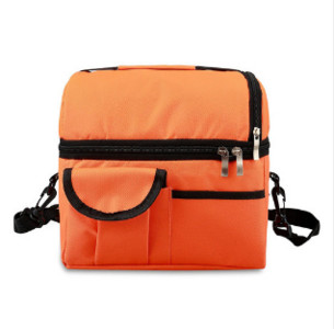 Nagy kapacitású, kétrétegű termikus ebédtáska piknik élelmiszer szigetelt tárolótartály Bento tejtartósító hűtőtáska