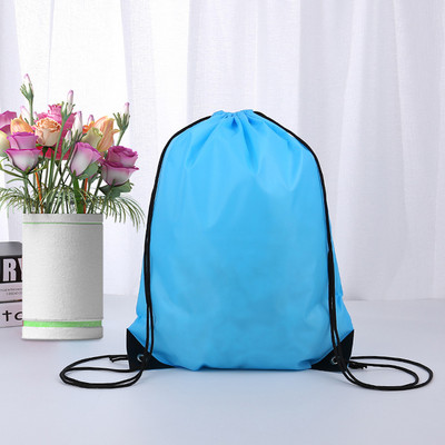 Személyre szabott testreszabás Nyomtatási kép / embléma / név a zsinóros táskán Női Férfi Causal Hátizsák Utazótáskák Sporttáska