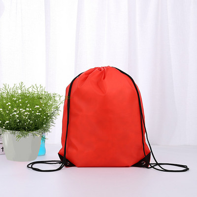 Személyre szabott testreszabás Nyomtatási kép / embléma / név a zsinóros táskán Női Férfi Causal Hátizsák Utazótáskák Sporttáska