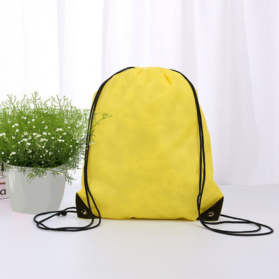 Személyre szabott testreszabás Nyomtatási kép / embléma / név a zsinóros táskán Női Férfi Causal Hátizsák Utazótáskák Sporttáska