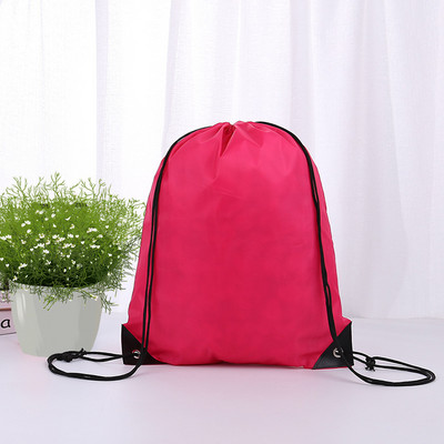 Személyre szabott testreszabás Nyomtatási kép / embléma / név a zsinóros táskán Női Férfi Causal Hátizsák Utazótáskák Sporttáska