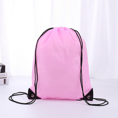 Személyre szabott testreszabás Nyomtatási kép / embléma / név a zsinóros táskán Női Férfi Causal Hátizsák Utazótáskák Sporttáska