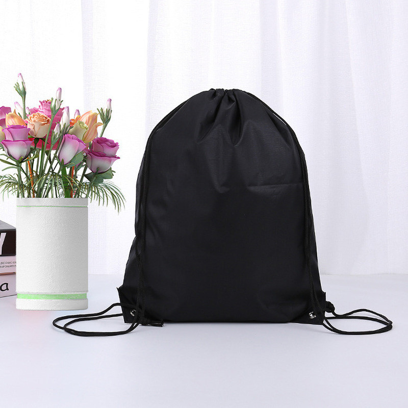 Személyre szabott testreszabás Nyomtatási kép / embléma / név a zsinóros táskán Női Férfi Causal Hátizsák Utazótáskák Sporttáska