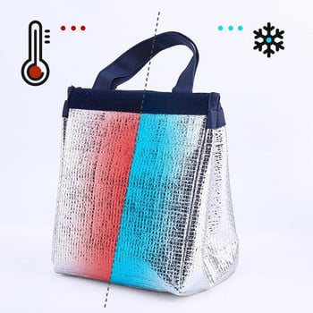 Φορητές τσάντες Oxford Lunch Bag Fresh Cooler Pouch για φοιτητές γραφείου Βολικό κουτί γεύματος Ζευγάρια Μπλε ροζ τσάντα δοχείου τροφίμων