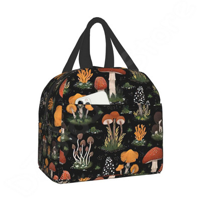 Torba za ručak za žene Muškarci Mushroom Art višekratna izolirana kutija za hlađenje Lunch Tote Slatka smiješna posuda Držač za ručak Prijenosna torba