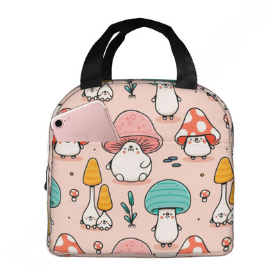 Torba za ručak za žene Muškarci Mushroom Art višekratna izolirana kutija za hlađenje Lunch Tote Slatka smiješna posuda Držač za ručak Prijenosna torba