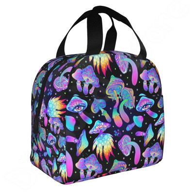 Torba za ručak za žene Muškarci Mushroom Art višekratna izolirana kutija za hlađenje Lunch Tote Slatka smiješna posuda Držač za ručak Prijenosna torba