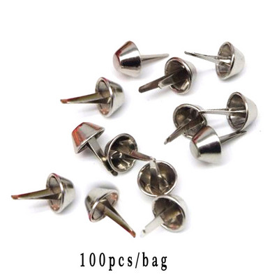 12 mm, 100 gab. Kniedes, somas kniedes, caurdurtas somiņai Rokassomiņai Pankroks Metāls Amatniecība Maks Pēdiņas Kniedes Soma DIY Piederumu vairumtirdzniecība