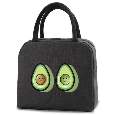 Divat hordozható, hőszigetelt ebédlőtáska Avocado Print Cooler Ebédlődoboz Tárolótáska Lady Carry Picinic ételhordó szigetelés