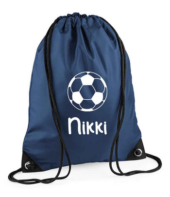 Εξατομικευμένο όνομα Football Back To Drawstring Boy Bag PE GYM School Kids Bag Custom Τσάντα πλάτης για δώρα γενεθλίων