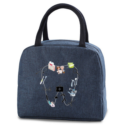 Torba za ručak, ručka, izolacija, rashladna torba za žene, dječja kutija za ručak, piknik, putovanja, prijenosni otisak zuba, doručak, termalno skladištenje hrane