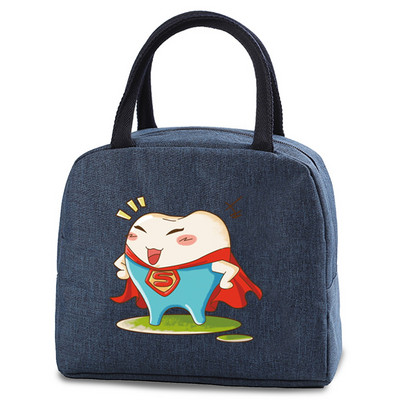 Torba za ručak, ručka, izolacija, rashladna torba za žene, dječja kutija za ručak, piknik, putovanja, prijenosni otisak zuba, doručak, termalno skladištenje hrane