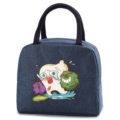 Torba za ručak, ručka, izolacija, rashladna torba za žene, dječja kutija za ručak, piknik, putovanja, prijenosni otisak zuba, doručak, termalno skladištenje hrane