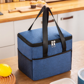 Μεγάλης χωρητικότητας Camping Thermal Cooler Bag Lunch Bag Αδιάβροχη Oxford υφασμάτινη μονωμένη τσάντα για πικνίκ Sac Κουτί μεσημεριανού γεύματος Καλάθι για πικνίκ