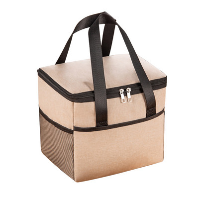 Nagy kapacitású kemping hőhűtő táska ebéd táska vízálló Oxford szövetből készült piknik szigetelt táska zsák ebédlődoboz piknikkosár