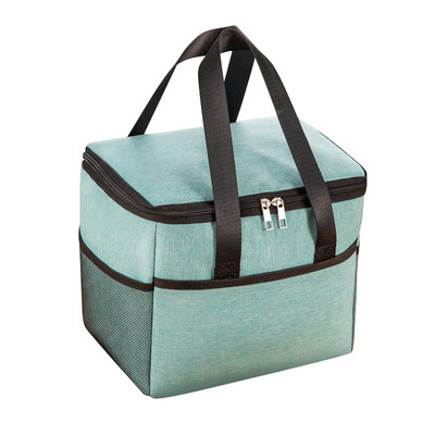 Nagy kapacitású kemping hőhűtő táska ebéd táska vízálló Oxford szövetből készült piknik szigetelt táska zsák ebédlődoboz piknikkosár
