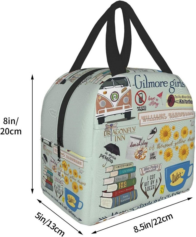 Gilmore Girls Lunch Tote Bag za ženske darove Modna sklopiva Jednostavna Moderna DIY torba Velika
