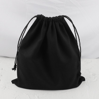 Pamutvászon belső táskák húzózsinóros tasak rózsaszín szürke fekete bézs színű ajándékcsomagoló táska tároló táska kézitáska tartozékokhoz