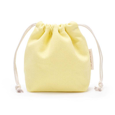 16*14*6cm Kis húzózsinóros táska zsebek Hordozható vászon kozmetikai táskák Női utazási tárolótáska Pamut hordtáska Ékszertáska