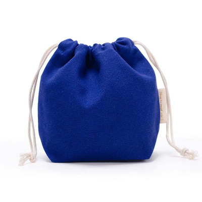 16*14*6cm Kis húzózsinóros táska zsebek Hordozható vászon kozmetikai táskák Női utazási tárolótáska Pamut hordtáska Ékszertáska