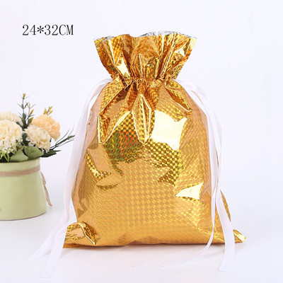 Vrećice za božićne poklone za 2021. Izuzetno velike vrećice za slatkiše za novogodišnje poklone Laserski ispis za božićne ukrase pakiranja PE božićna vrećica