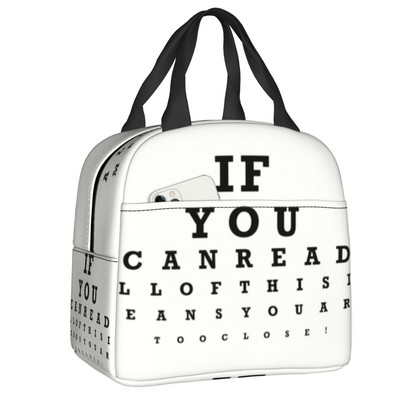 Genți de prânz izolate pentru examene oftalmologice pentru femei optometrist optician Cooler termic portabil Bento Box School