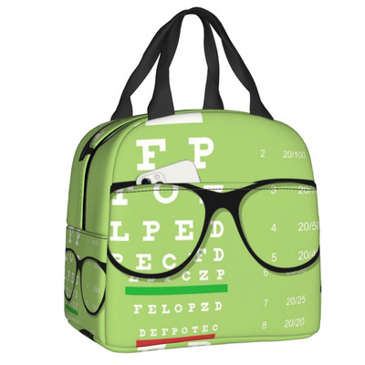 Genți de prânz izolate pentru examene oftalmologice pentru femei optometrist optician Cooler termic portabil Bento Box School