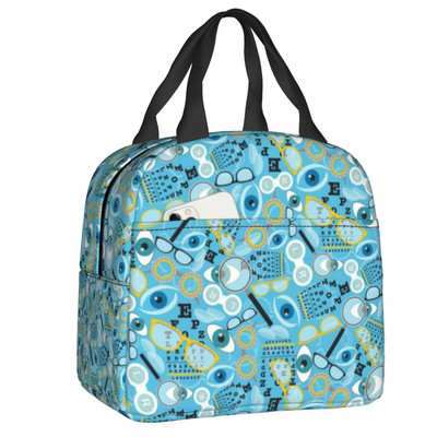 Genți de prânz izolate pentru examene oftalmologice pentru femei optometrist optician Cooler termic portabil Bento Box School