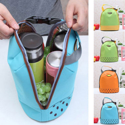 Φορητό Cooler Tote με μονωμένη πάνινη τσάντα μεσημεριανού γεύματος Θερμικά τρόφιμα για πικ-νικ Bento τσάντες γεύματος Bolsa Termica