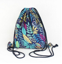 Ženski ruksak s uzicom Ljetni uzorak lišća Oxford Torbe na rame Ruksak Torba za studente Vintage školska torba