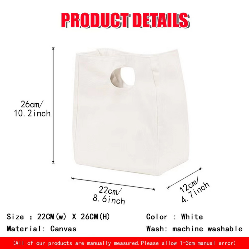 Torba za ručak za slatku torbu Izolirana kutija Torba za ručak za višekratnu upotrebu za žene Muškarci Posao Piknik Putovanje Poklon Škola Ured Posuda za ručak