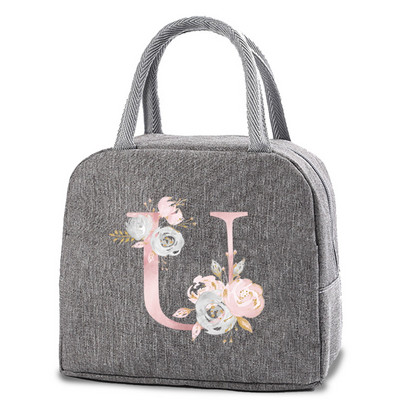 Izolirane torbe za ručak Platnena torbica s ružičastim cvjetovima Rashladne torbe za prijenosnu torbu za hladnjak Kutija za ručak Vreće za hranu za dječje torbice za piknik