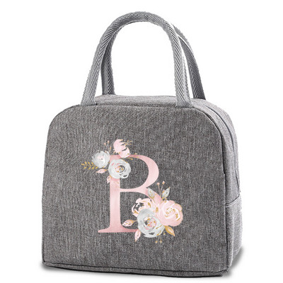 Izolirane torbe za ručak Platnena torbica s ružičastim cvjetovima Rashladne torbe za prijenosnu torbu za hladnjak Kutija za ručak Vreće za hranu za dječje torbice za piknik