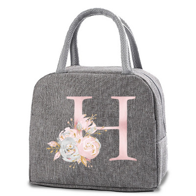 Izolirane torbe za ručak Platnena torbica s ružičastim cvjetovima Rashladne torbe za prijenosnu torbu za hladnjak Kutija za ručak Vreće za hranu za dječje torbice za piknik