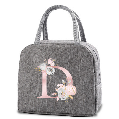 Izolirane torbe za ručak Platnena torbica s ružičastim cvjetovima Rashladne torbe za prijenosnu torbu za hladnjak Kutija za ručak Vreće za hranu za dječje torbice za piknik