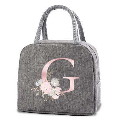 Izolirane torbe za ručak Platnena torbica s ružičastim cvjetovima Rashladne torbe za prijenosnu torbu za hladnjak Kutija za ručak Vreće za hranu za dječje torbice za piknik