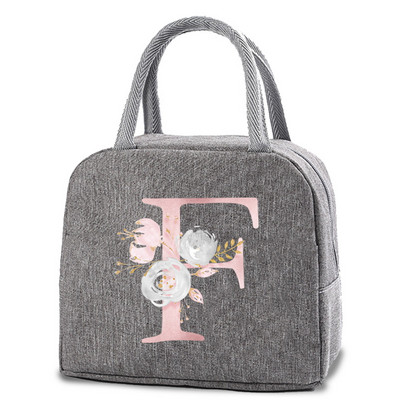 Izolirane torbe za ručak Platnena torbica s ružičastim cvjetovima Rashladne torbe za prijenosnu torbu za hladnjak Kutija za ručak Vreće za hranu za dječje torbice za piknik