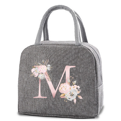 Izolirane torbe za ručak Platnena torbica s ružičastim cvjetovima Rashladne torbe za prijenosnu torbu za hladnjak Kutija za ručak Vreće za hranu za dječje torbice za piknik