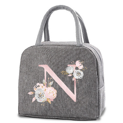 Izolirane torbe za ručak Platnena torbica s ružičastim cvjetovima Rashladne torbe za prijenosnu torbu za hladnjak Kutija za ručak Vreće za hranu za dječje torbice za piknik