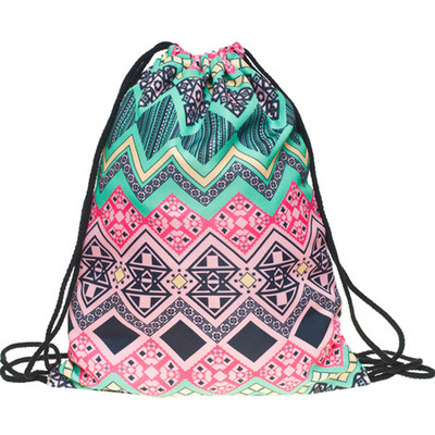 JomTokoy New Fashion női húzózsinóros hátizsák 3D nyomtatás utazási puha hátú női Mochila húzózsinóros táskák SKD29059