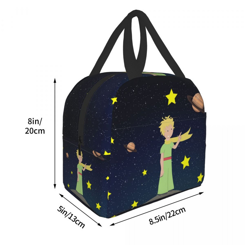 Bajka Fikcija Mali princ Torba za ručak Topla kutija za ručak s hladnjakom Izolirana kutija za ručak za žene, djecu Škola piknik Hrana Prijenosne torbe