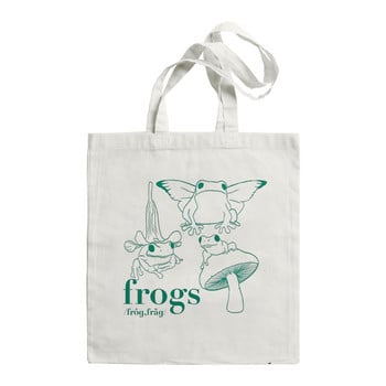 Cartoon Frog Vintage Fashion School Bag Harajuku Νέα Τσάντα ώμου Μεγάλης χωρητικότητας Εκτύπωση Ulzzang Casual Canvas Bag Anime Eom Handbag