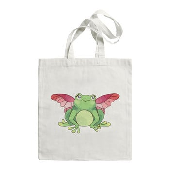 Cartoon Frog Vintage Fashion School Bag Harajuku Νέα Τσάντα ώμου Μεγάλης χωρητικότητας Εκτύπωση Ulzzang Casual Canvas Bag Anime Eom Handbag